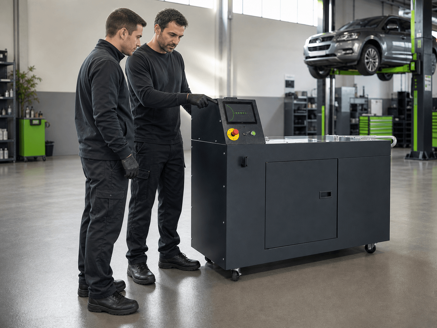 Formation des techniciens à l’utilisation de la machine